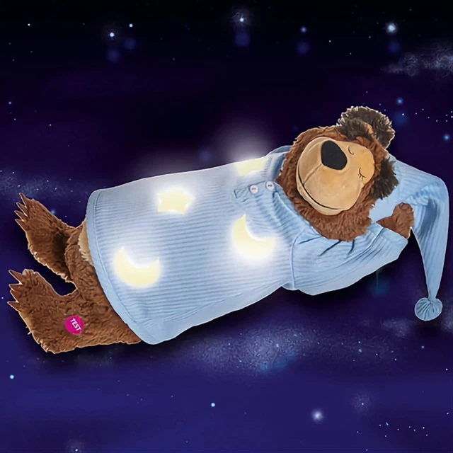 MASHA MISHKA Peluche Michka Ronfleur 40 Cm Pyjama