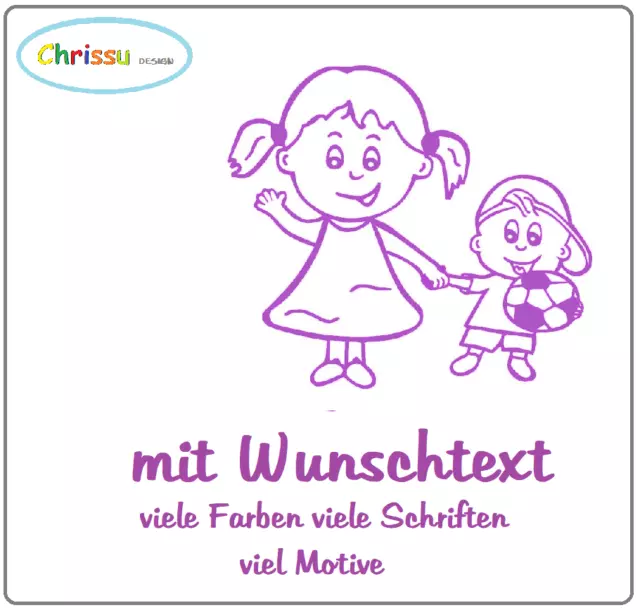 Kinderaufkleber Autoaufkleber Babyaufkleber Baby Wunschtext 1/49