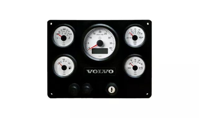 Volvo Engine Marine Instrument Panneau Pré Câblé , VDO Viewline USA Fabriqué