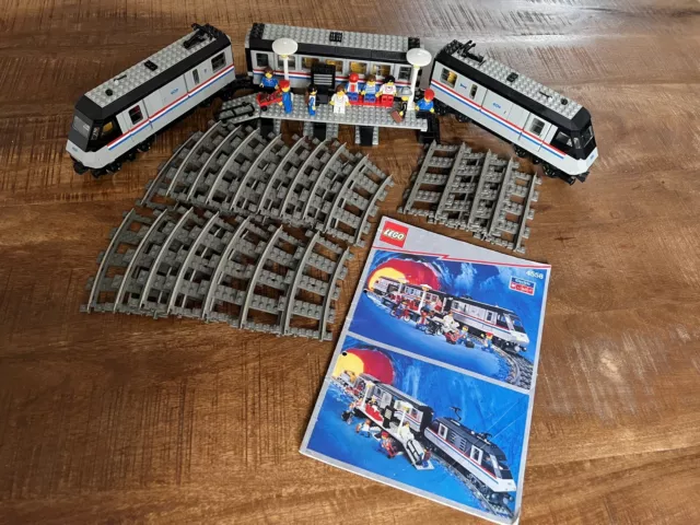 LEGO 4558 - Metroliner 9V Eisenbahn Train 100% kompl. inkl. BA Figuren - TOP