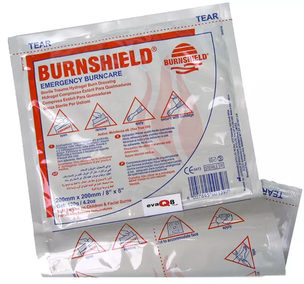 Pansement gel brûlure Burnshield 20 cm x 20 cm premiers soins