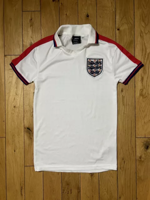 England Score Draw Retro Football Shirt