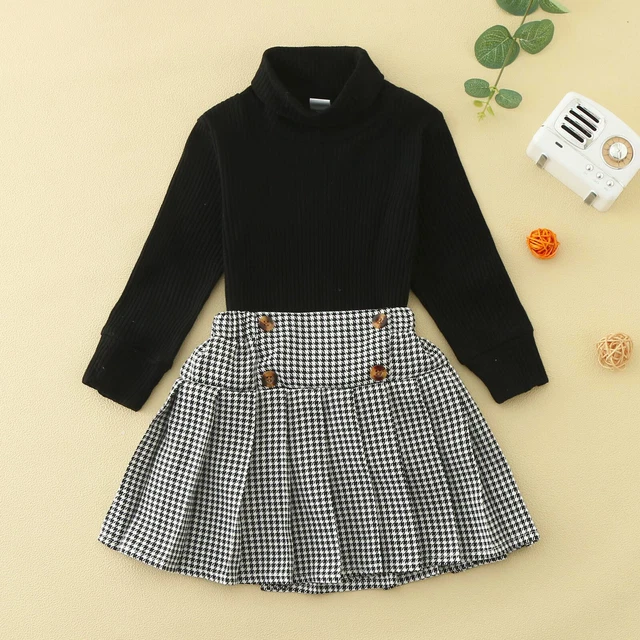Kids Toddler Baby Girls Ribbed Autumn Spring Long Sleeve Tops Young Girl Outfits