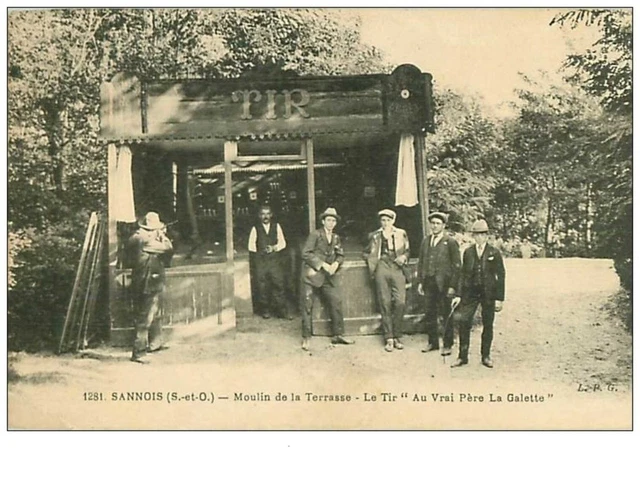 95.CANOIS.n°1670.MOULIN DE LA TERRASSE.LE TIR "AU VERA PERE LA GALETTE"