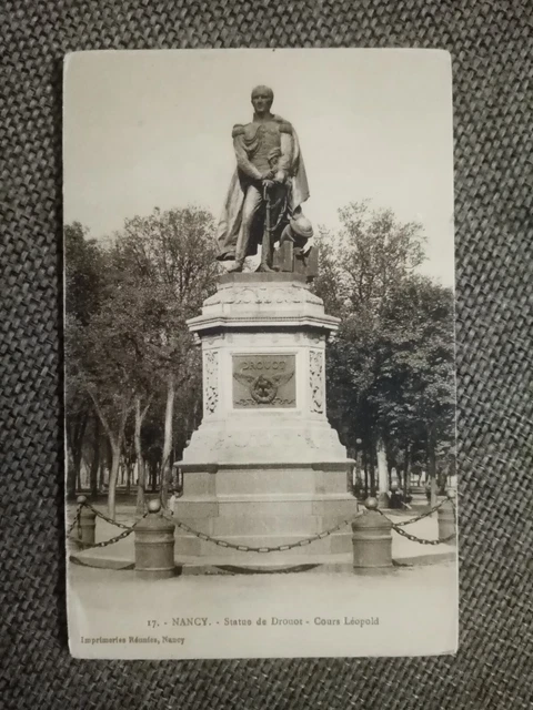 Cpa Nancy Cours Leopold Statue De Drouot