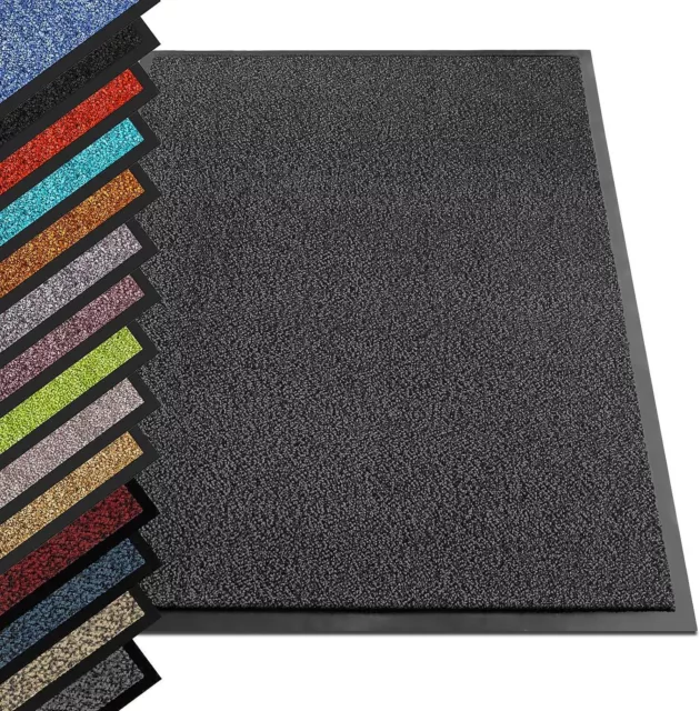 Rubber Back Door Mat Heavy Duty Washable Non Slip Mat Entrance Floor  Runner Rug