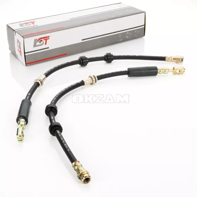 2 x BRAKE HOSE FOR SKODA OCTAVIA 1U FRONT AXLE - 590mm