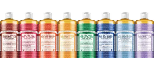 Dr Bronner Castile Liquid Soap - All Size and Scents