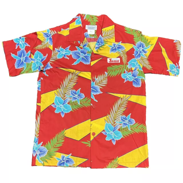 Vintage Surf Line Hawaii Original JAMS Colorful Hawaiian Kids Shirt Large NWOT