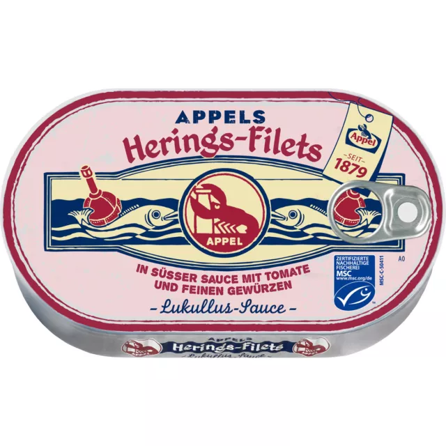 Apple Heringsfilets IN Sweet Tomatoes Sauce Lukullus Fine Spicy 200g