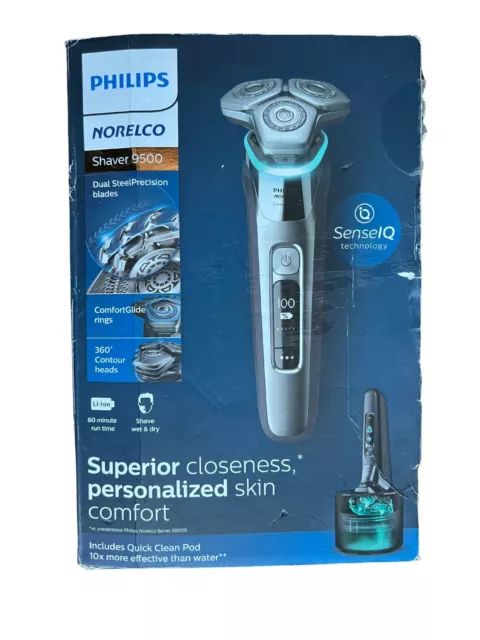 PHILIPS NORELCO 9500 Rechargeable Wet & Dry Electric Shaver, S9985/84 ...