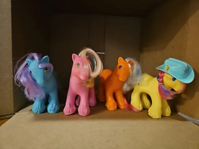 Vintage My Little Pony Big Brothers Lot of 4 Salty, Steamer, wigwam, and Tex