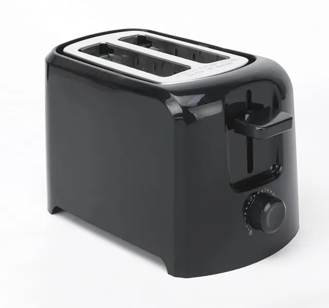 2-Slice Toaster with Shade Control, Slide-Out Crumb Tray, Auto-Shutoff, Cord Sto