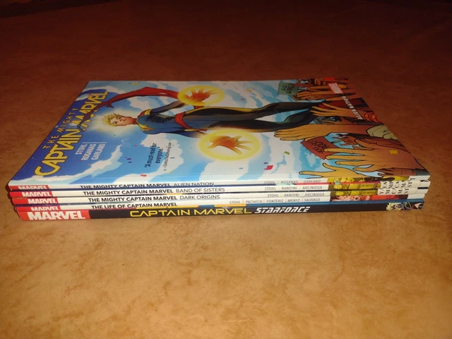 Captain Marvel Graphic Novel Trade Paperback TPB Lot Bundle Comic Comics