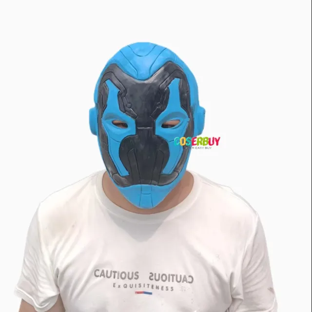 2023 DC Comics Blue Beetle Cosplay Daniel Garret Mask Headdress Headgear Prop