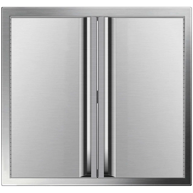VEVOR 24" x 24" BBQ Access Double Door Outdoor Kitchen Island Stainless Steel