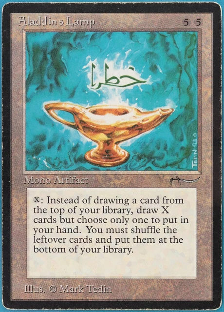 Aladdin's Lamp Arabian Nights (HP/DAMAGED) Rare CARD (389114) ABUGames