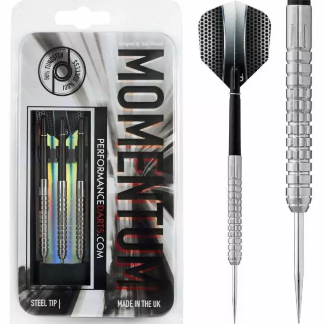 Jeu de fléchettes Performance Momentum 23g 25g grammes Tungsten Ringed