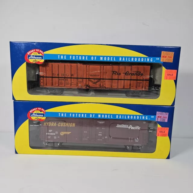 Athearn HO Train Ready To Roll Lot Of 2 89174 88155 Southern Pacific Rio Grande