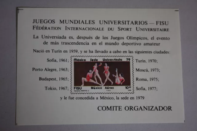 PM 104 gestempelt postfrisch Briefmarken Mexiko Sport Künstlereische Gymnastik