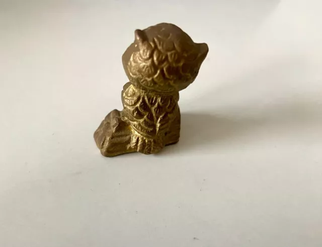 Statuette Chouette Hibou en bronze 2