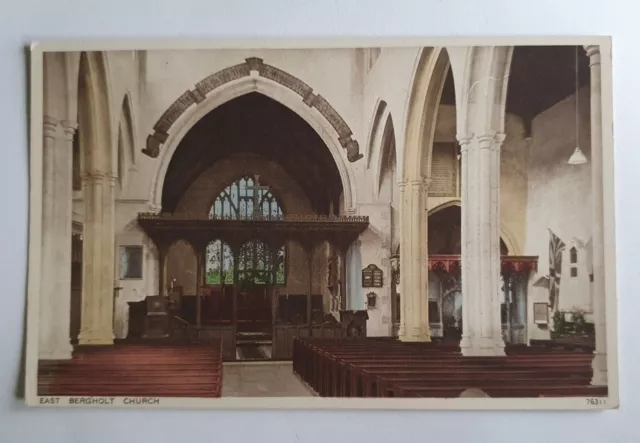 Vintage Unposted Photochrom Co Postcard - East Bergholt Church, Suffolk  #B