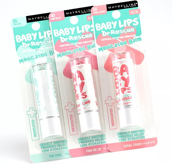 Maybelline Baby Lips Dr Rescue Medicated Lip Balm - Various Shades/Quantities