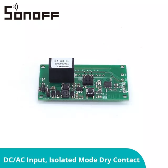 SONOFF SV WiFi Switch Module 5-24V Smart Home Timing Remote ON/OFF LAN Control