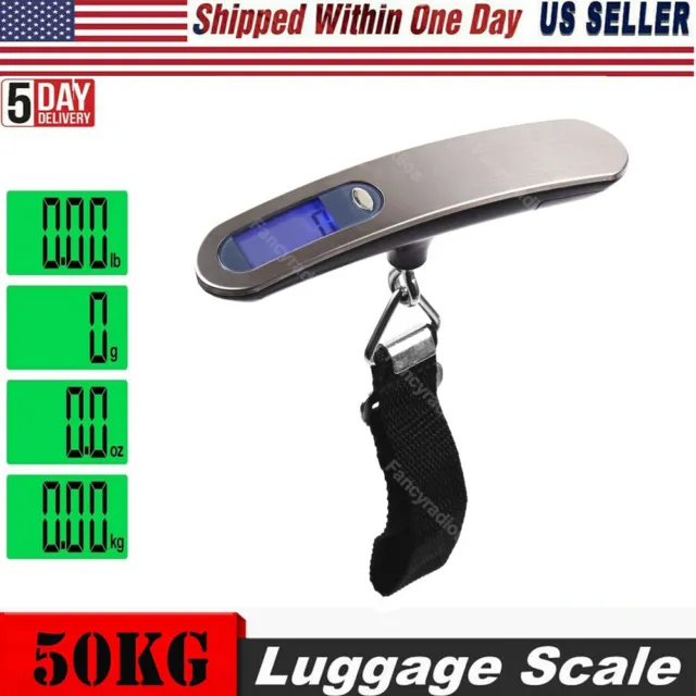 Weighing Scales Suitcase Bag New 50Kg Digital Travel Portable Handheld Luggage