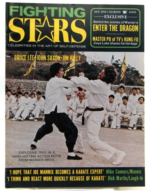 Fighting Stars Magazine October 1973 First Issue Enter the Dragon Bruce Lee