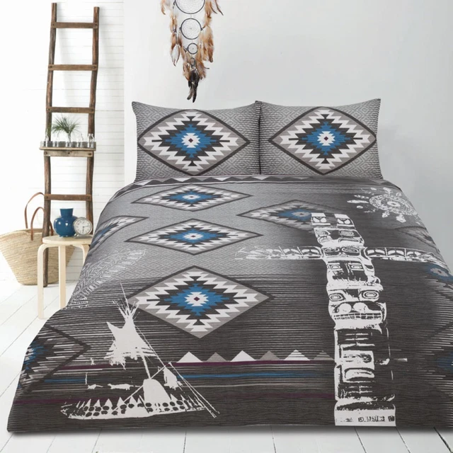 RETRO TRIBE TRIBAL Africa Vintage Quilt Doona Cover Set SINGLE DOUBLE QUEEN KING EUR 39,66