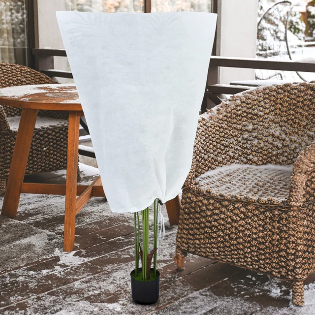 Frostschutz Pflanzkübel 2er-Set - Atmungsaktive Winterhüllen Für Pflanzen