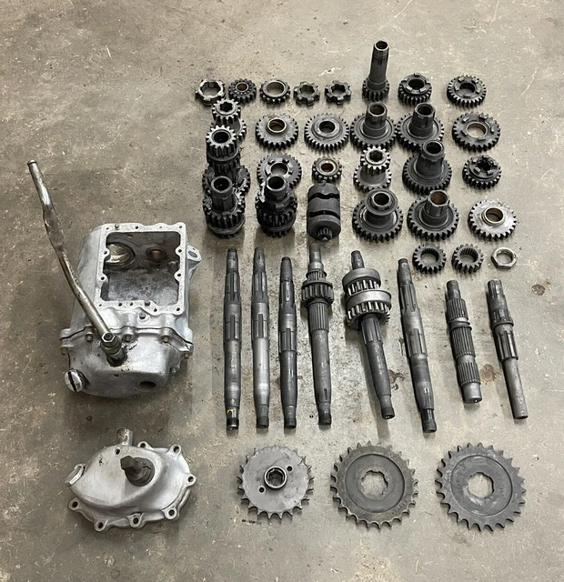 1949 Harley Panhead 4 Speed Transmission Box w/ Shafts Gears Builders Lot