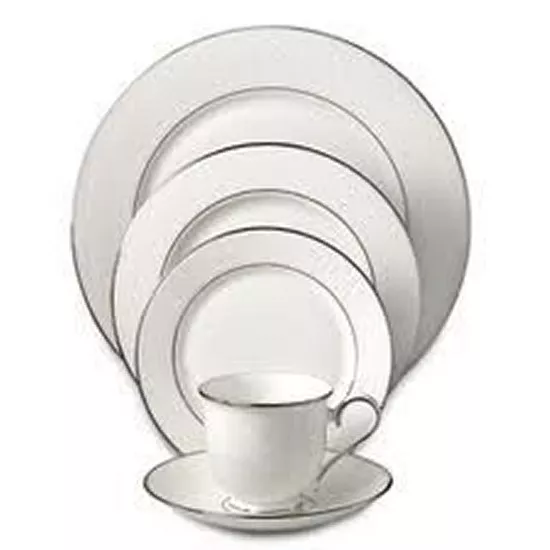 Lenox Hannah Platinum 5 Piece Place Setting  ~new~