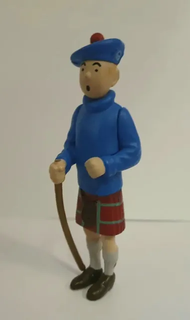 Figurine statuette Tintin en kilt écossais " l'île noire " Édition limitée 2