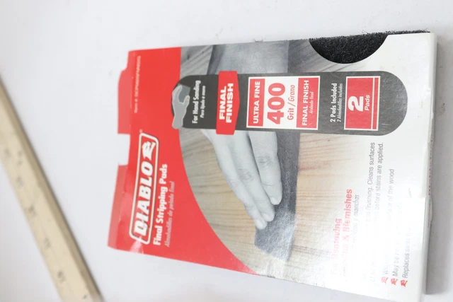 (2-Pk) Diablo Final Stripping Pads 400 Grit Silicone Carbide DCP060SFNN02G