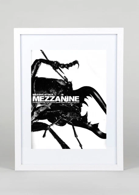 MASSIVE ATTACK / MEZZANINE 98 UKプロモ ポスター Massive Attack Mezzanine 1998 Vinyl Record LP Album Poster