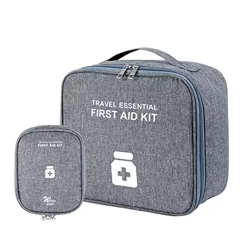 2 Pièces Boîte MédicaleSac de Médecine PortableMini Trousse de Secours VideDr...