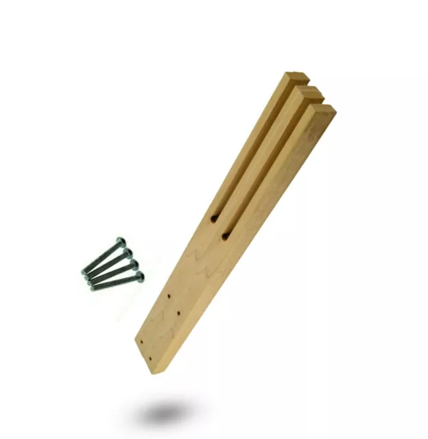 Par de puntales de madera dura ranurado preperforado 61 cm NUEVO