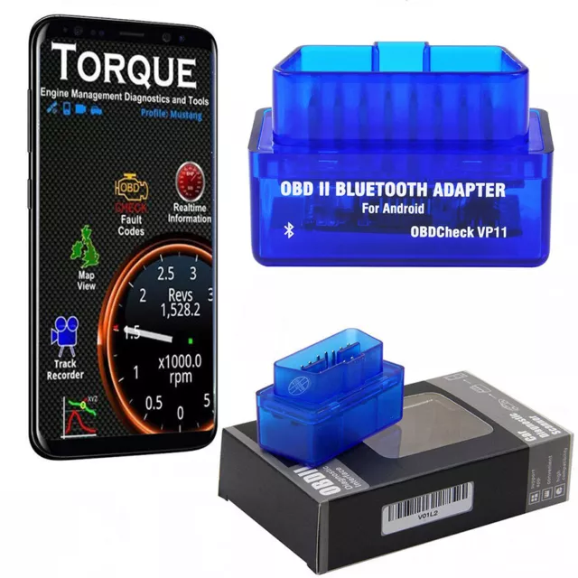 For Android & Windows Bluetooth OBD2 Scanner Car Diagnostic Tool Code Reader
