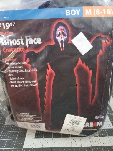 Bleeding GHOSTFACE Halloween Costume by Fun World Boys M (8) Scream 1997 Movie