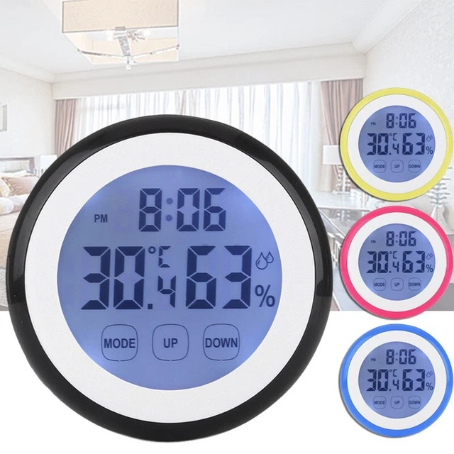 Orologio Da Auto,Monitor Di Umidità Digitale Luminoso