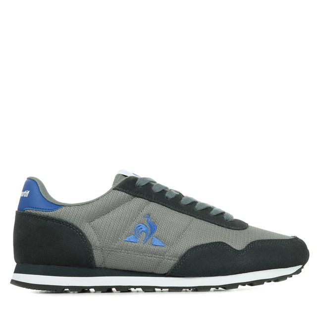 Chaussures Baskets Le Coq Sportif homme Astra Gris Grise Cuir Lacets