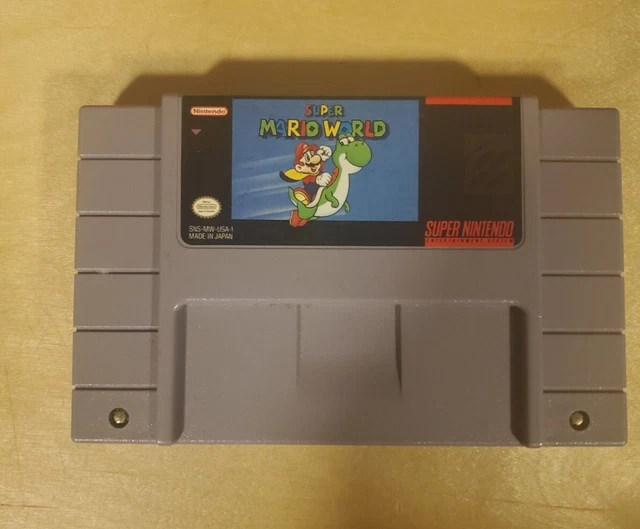 SUPER MARIO WORLD NES (Super Nintendo Entertainment System) AUTHENTIC ...