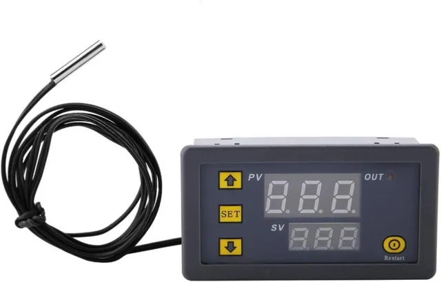 Controlador digital de temperatura W3230 DC 12V, termostato con pantalla LED 20A