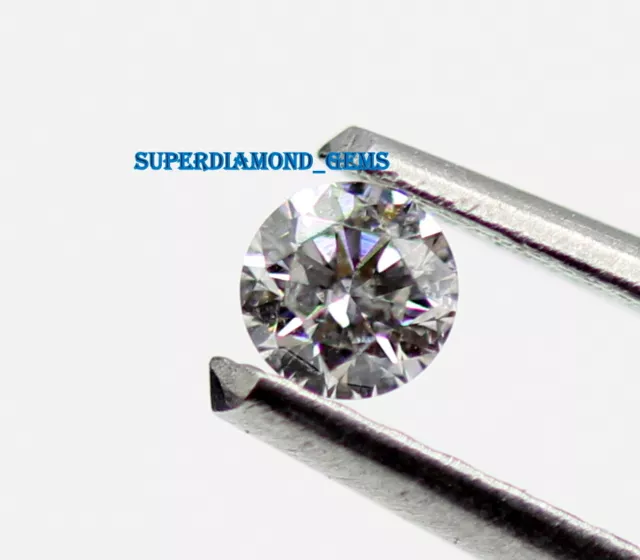 Diamante naturale reale 0,08 ct brillante taglio rotondo chiaro H/VS2 chiarezza