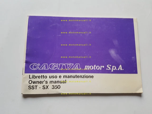 Cagiva-HD SST - SX 350 manuale uso manutenzione ITALIANO originale