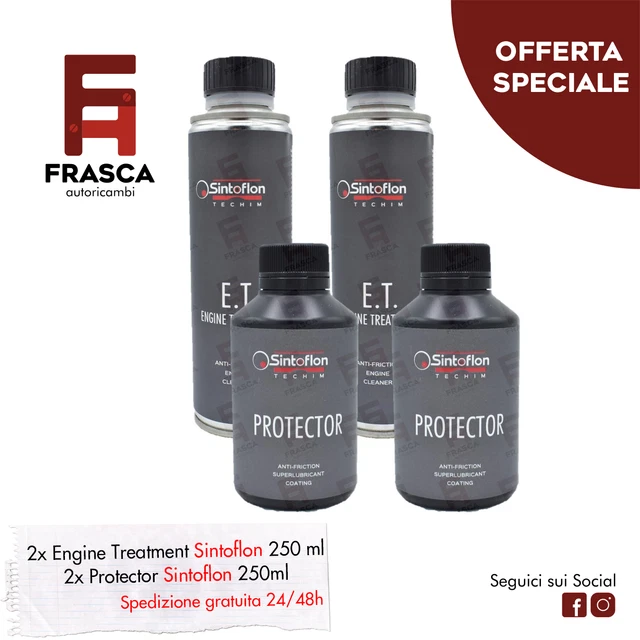 Trattamento Antiattrito Sintoflon Completo Engine Treatment Protector 2 pz
