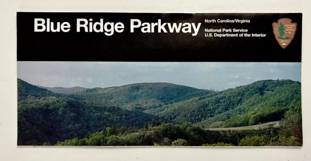 2002 Blue Ridge Parkway VA NC National Park Vintage Official Guide Map Brochure