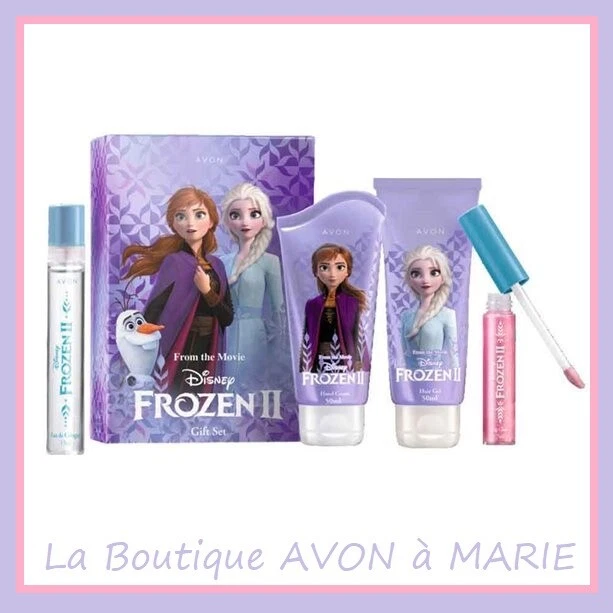 Coffret Beauté Enfant Reine Des Neiges 2 (Frozen II) AVON - Eau De Cologne, Gloss, Crème Mains - Neuf